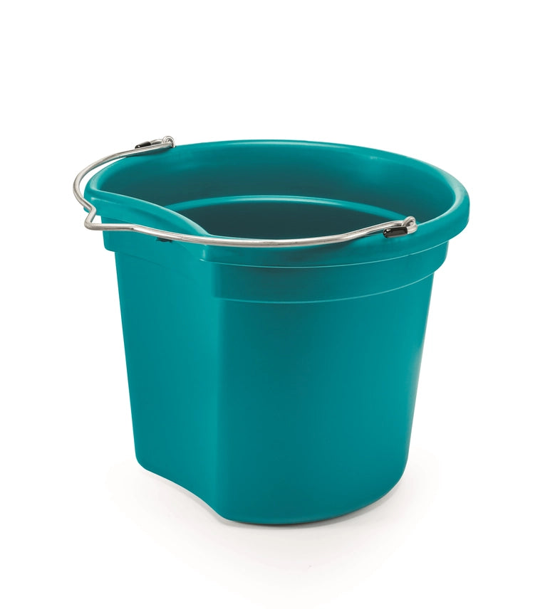 18 Qt. Flat Back Silver Line Bucket