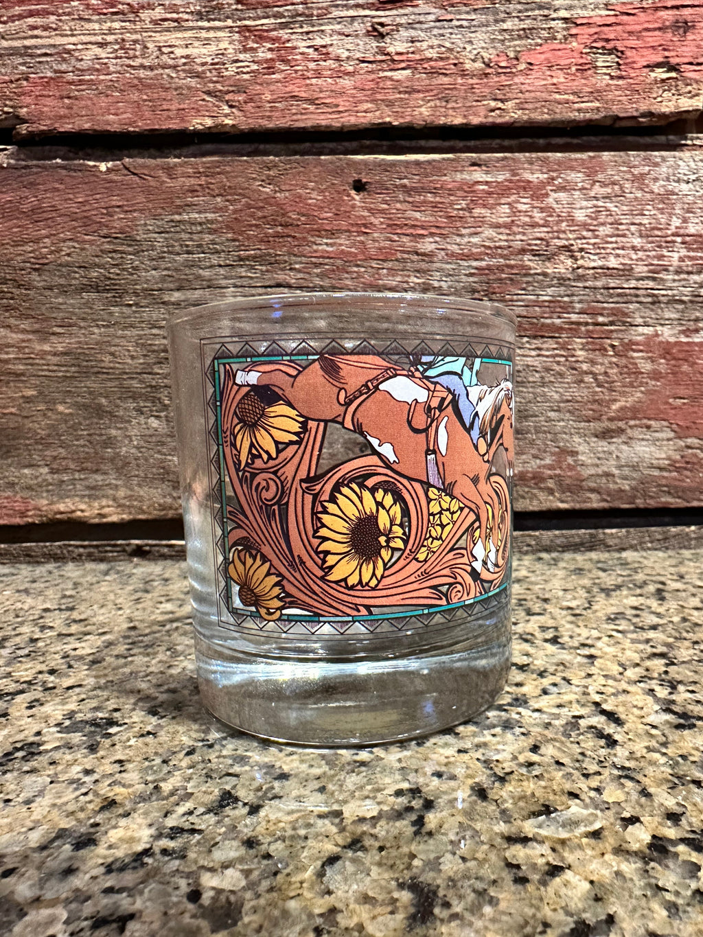 On the Rocks Glass; Bareback Horse