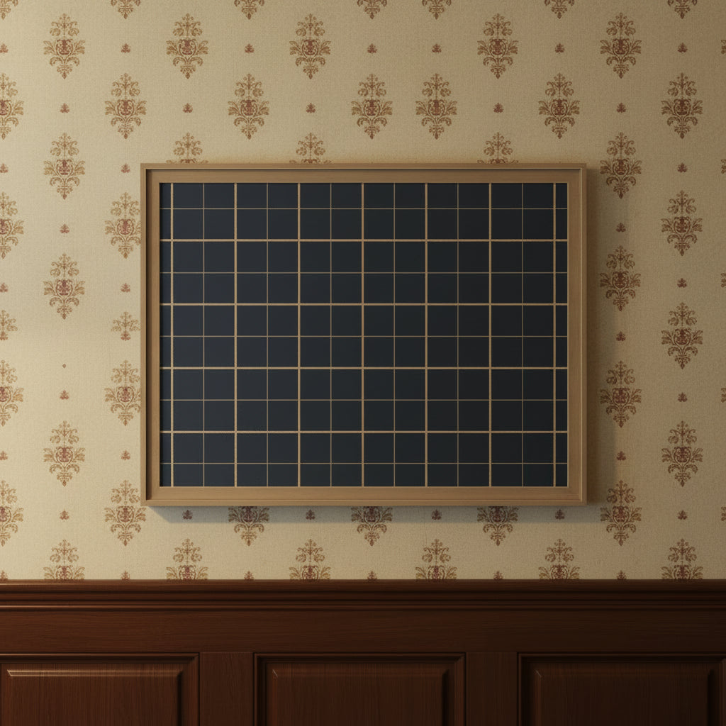 Framed Fabric Pinboard | Navy Blue Plaid - Multiple Sizes!