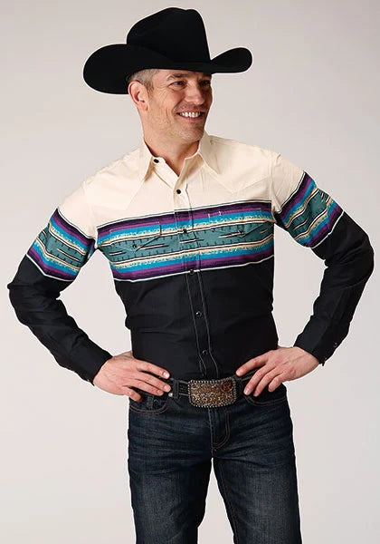 Roper | 1296 Serape Border Men's Western Shirt
