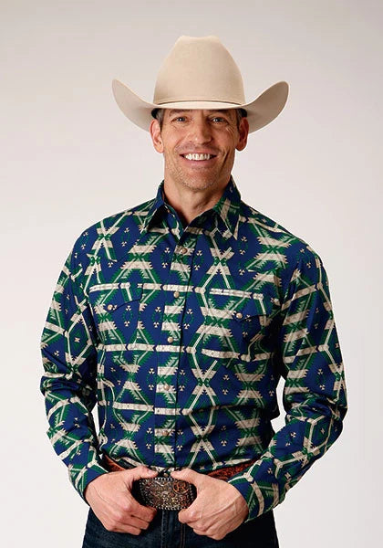 Roper | 1814 Aztec Allover Print Men's Western Shirt