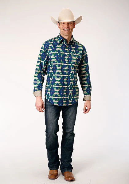 Roper | 1814 Aztec Allover Print Men's Western Shirt