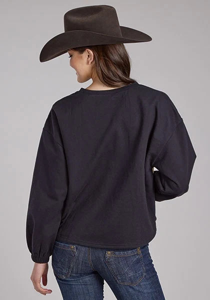 Roper 2341 Open Stables (Black) - Women's Pullover Sweatshirt