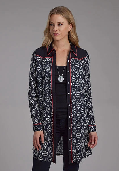 Roper | 2133 Black Ikat Dress