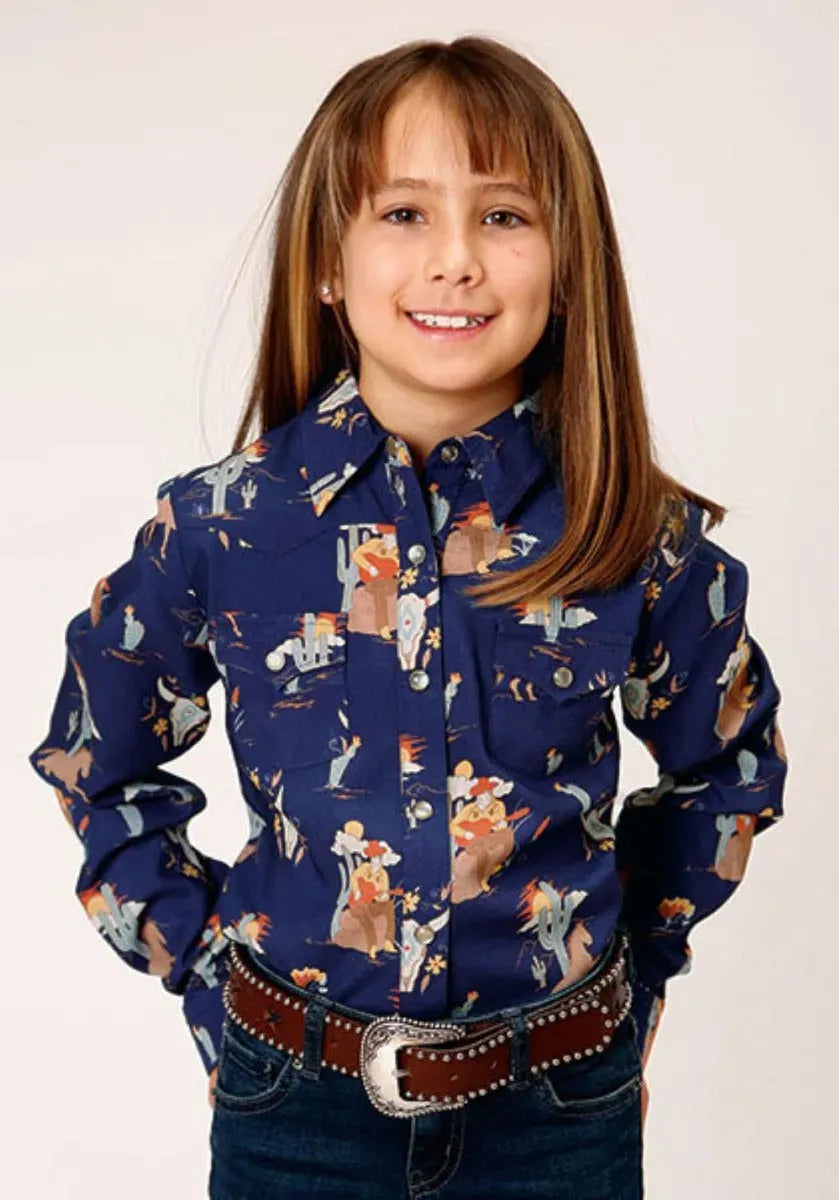 Roper | Cowboy Toils Girl's Western Snap Shirt