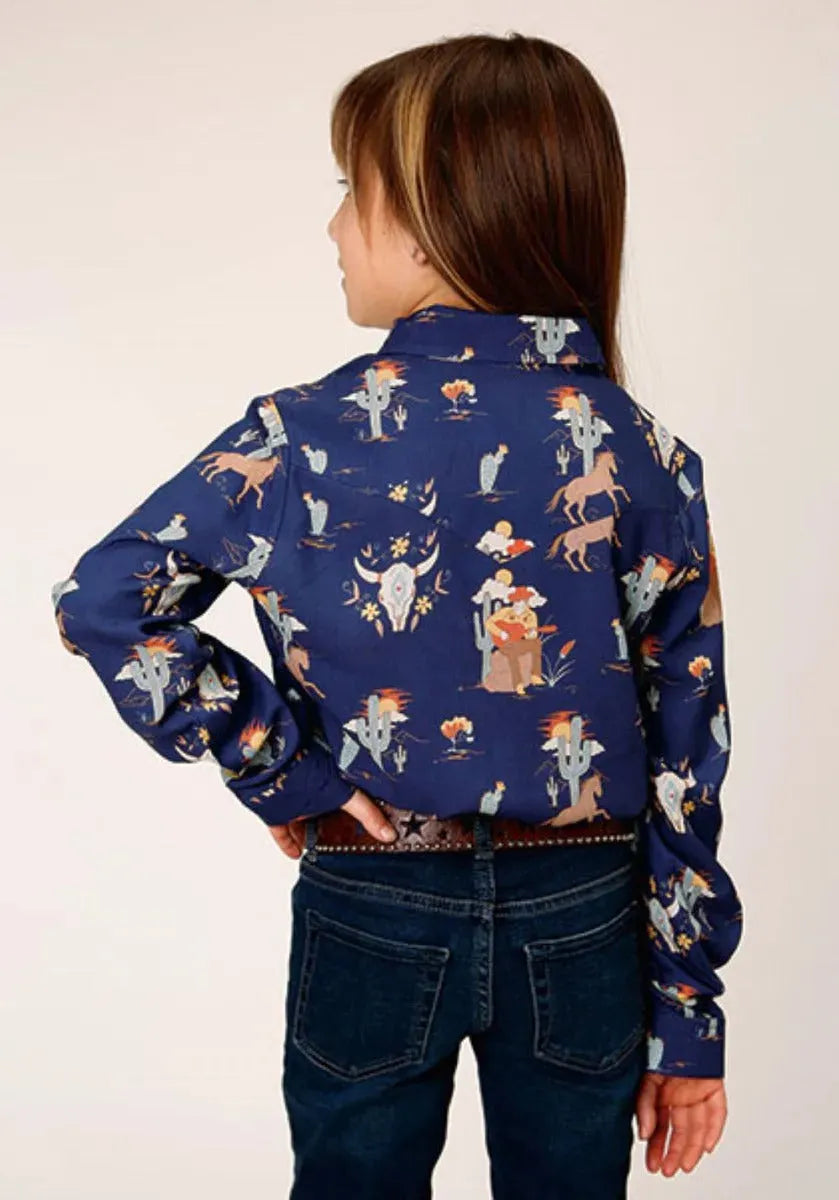 Roper | Cowboy Toils Girl's Western Snap Shirt
