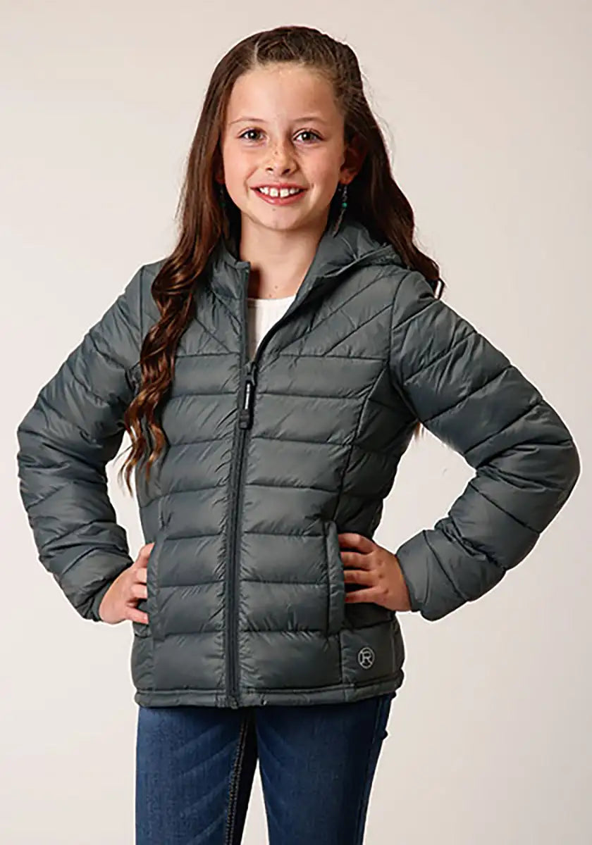 Roper | Girl's Lightweight Hooded Puffer Coat