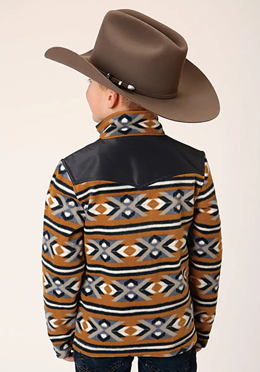 Roper | Boy's Aztec Print Microfleece Pullover