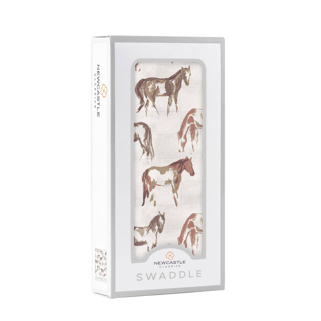 The Wild Horses Bamboo Swaddle