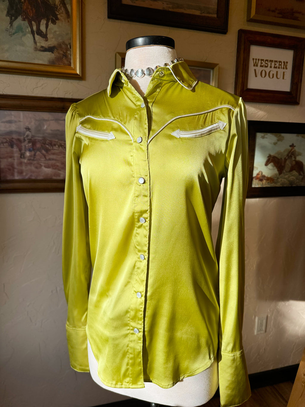 The Lime Arrow Top