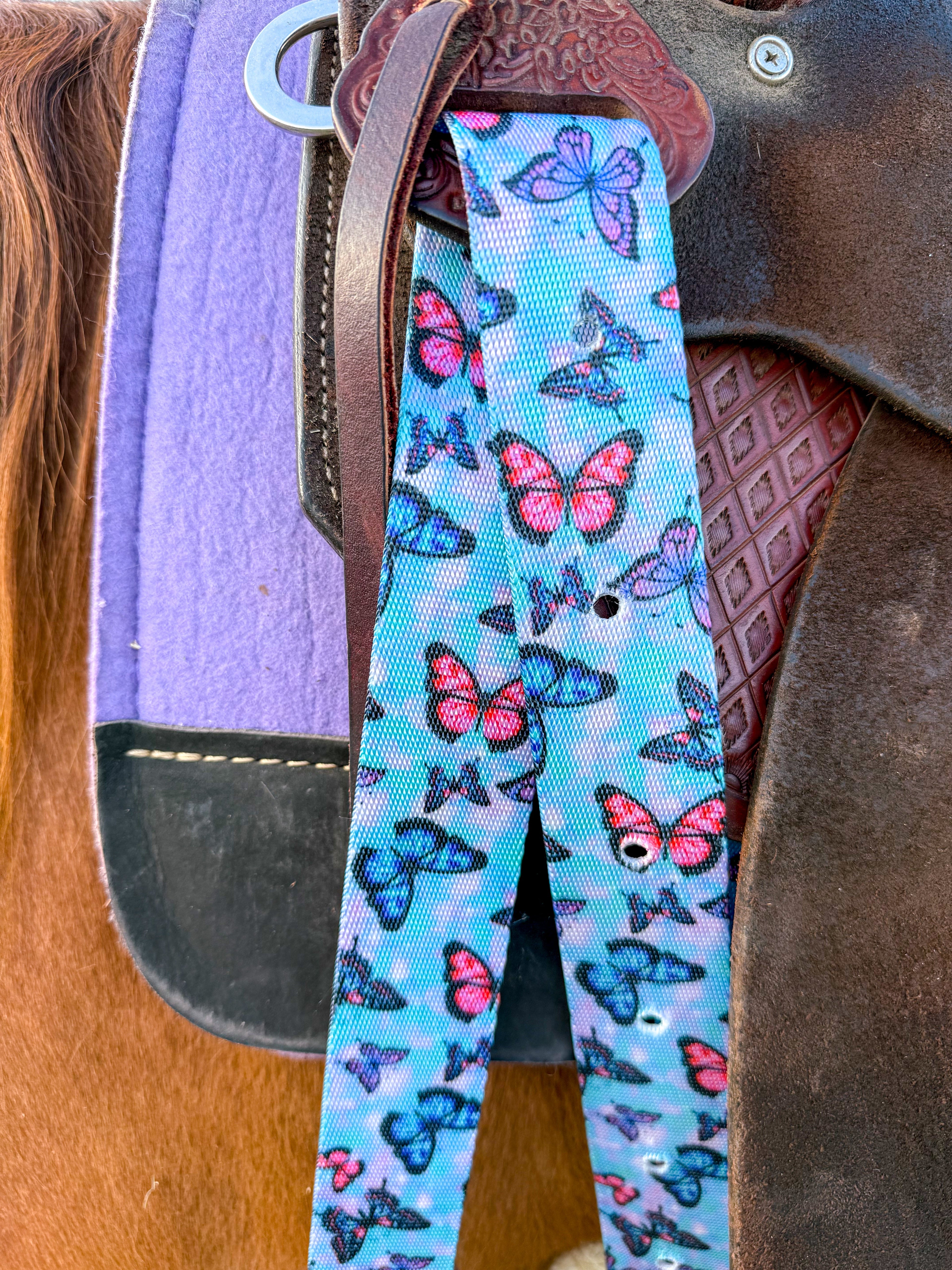 Hustle and Home | Cotton Candy ButterfliesCinch Strap Set
