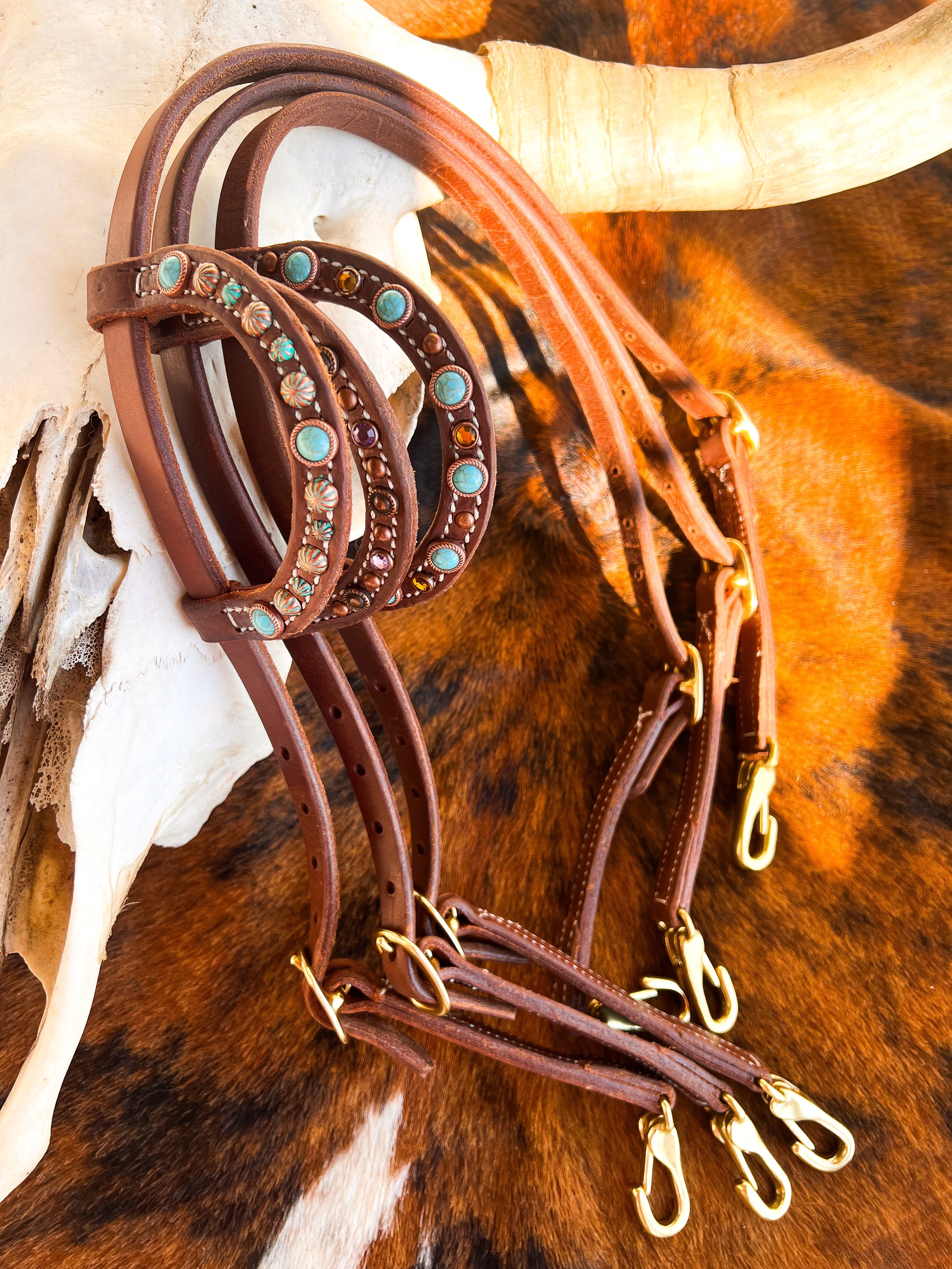 Hustle and Home Hustle Change Headstall (snaps) - 3 Colors!