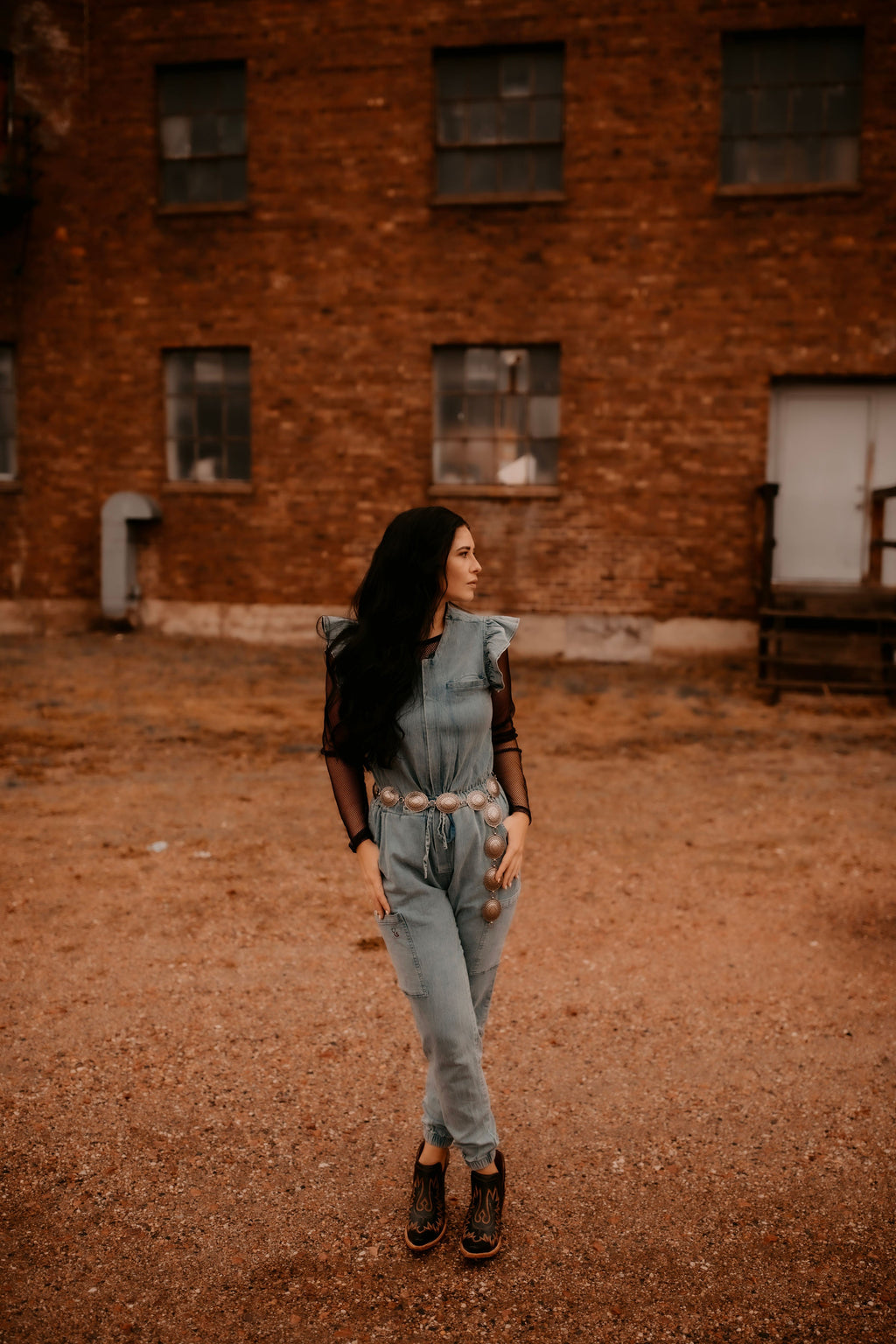 Denim Inspired Scrub Scrub Jumpsuit | Spurrin’ Scrubs