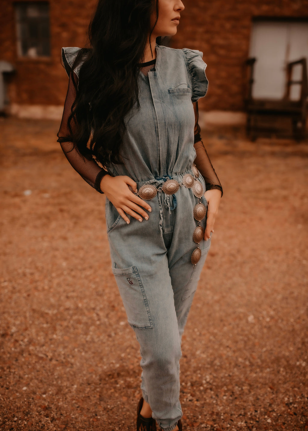Denim Inspired Scrub Scrub Jumpsuit | Spurrin’ Scrubs