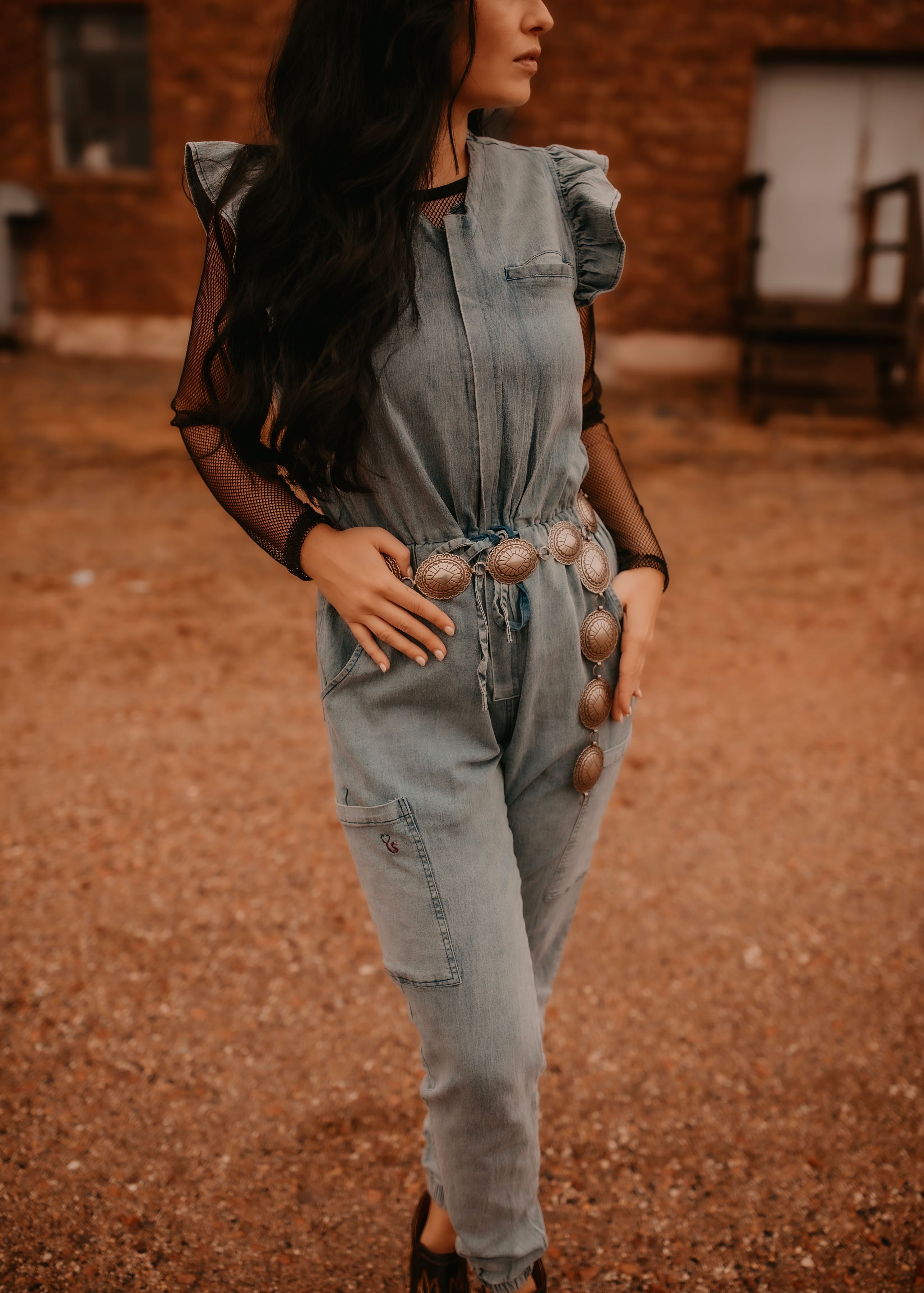Denim Inspired Scrub Scrub Jumpsuit | Spurrin’ Scrubs