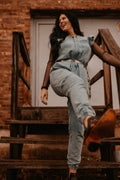 Denim Inspired Scrub Scrub Jumpsuit | Spurrin’ Scrubs