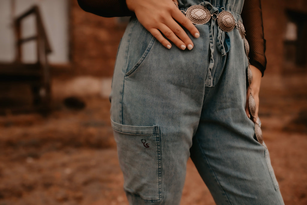 Denim Inspired Scrub Scrub Jumpsuit | Spurrin’ Scrubs