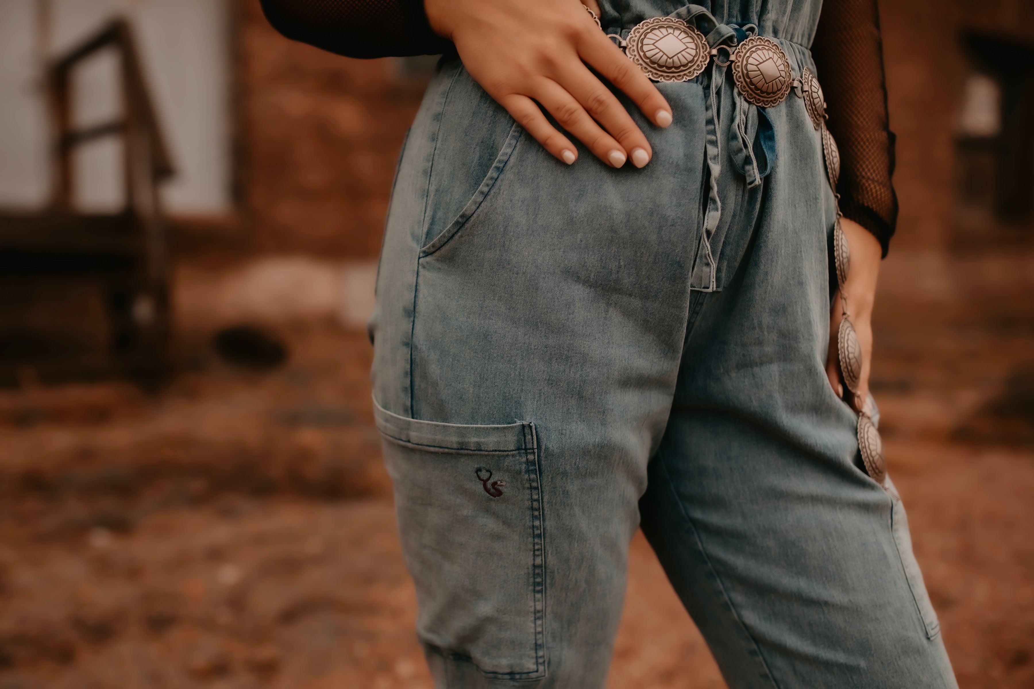 Denim Inspired Scrub Scrub Jumpsuit | Spurrin’ Scrubs