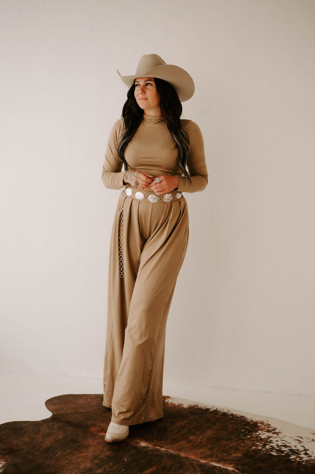 The Catalina Taupe Pant Set