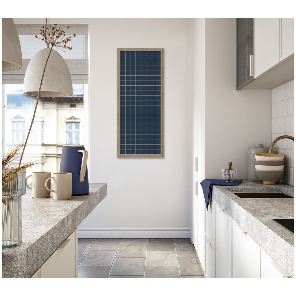 Framed Fabric Pinboard | Navy Blue Plaid - Multiple Sizes!