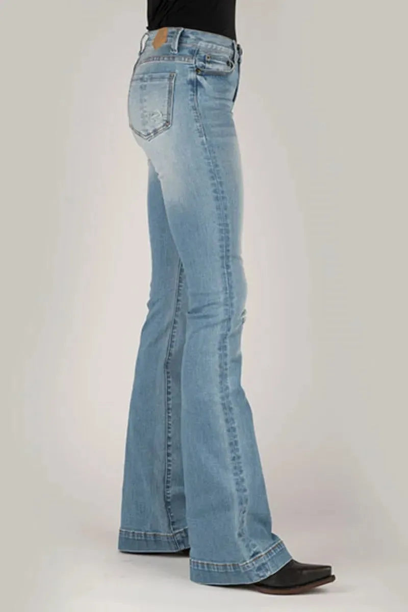 Tin Haul | Libby High Raise Flare (Light Wash)