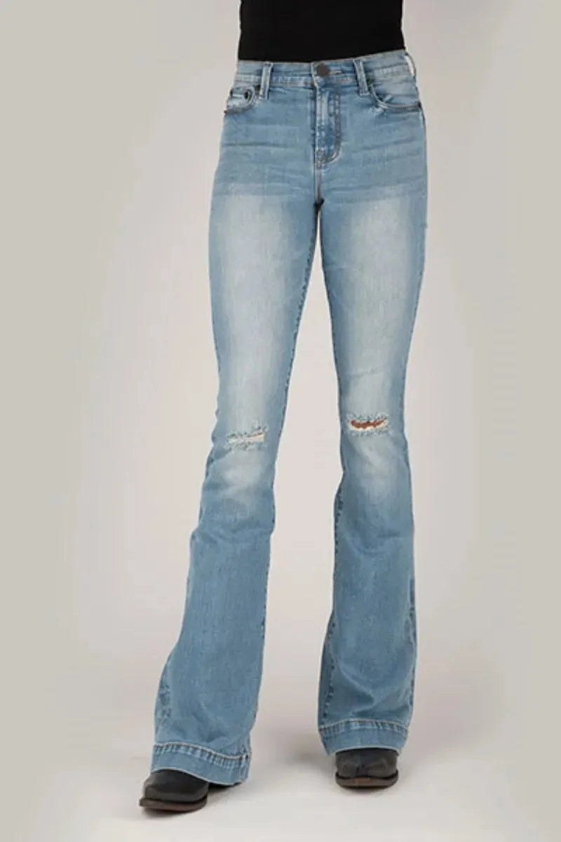 Tin Haul | Libby High Raise Flare (Light Wash)