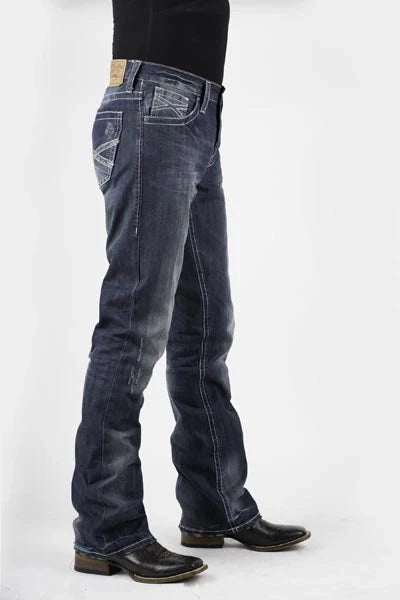 Stetson | Men's 1014 Fit Destructed Jean (Medium Wash)