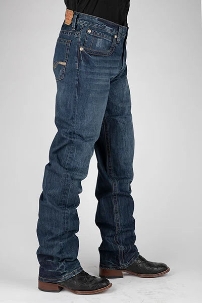 Stetson | Men's 1520 Straight Leg Fit V Pocket Jeans (Dark Wash)