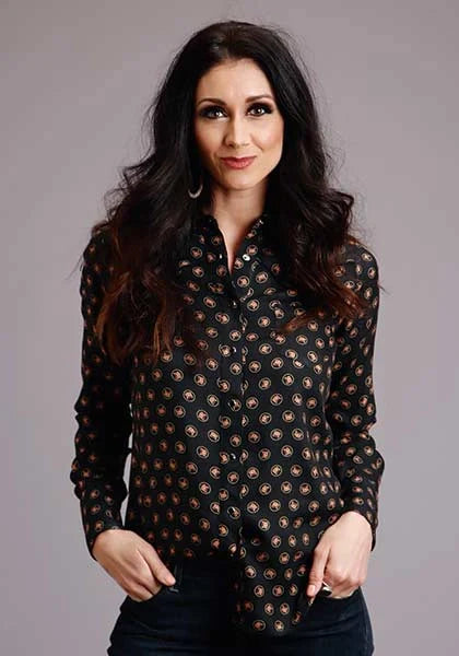 Stetson | 00442 Horse Polka Dot Blouse