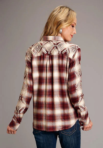 Stetson | 1735 Ombre Plaid Blouse