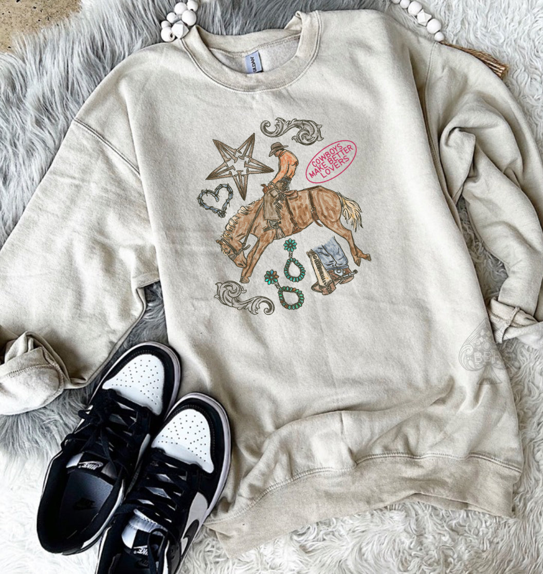 Cowboy Lovers Collage - Tee OR Pullover