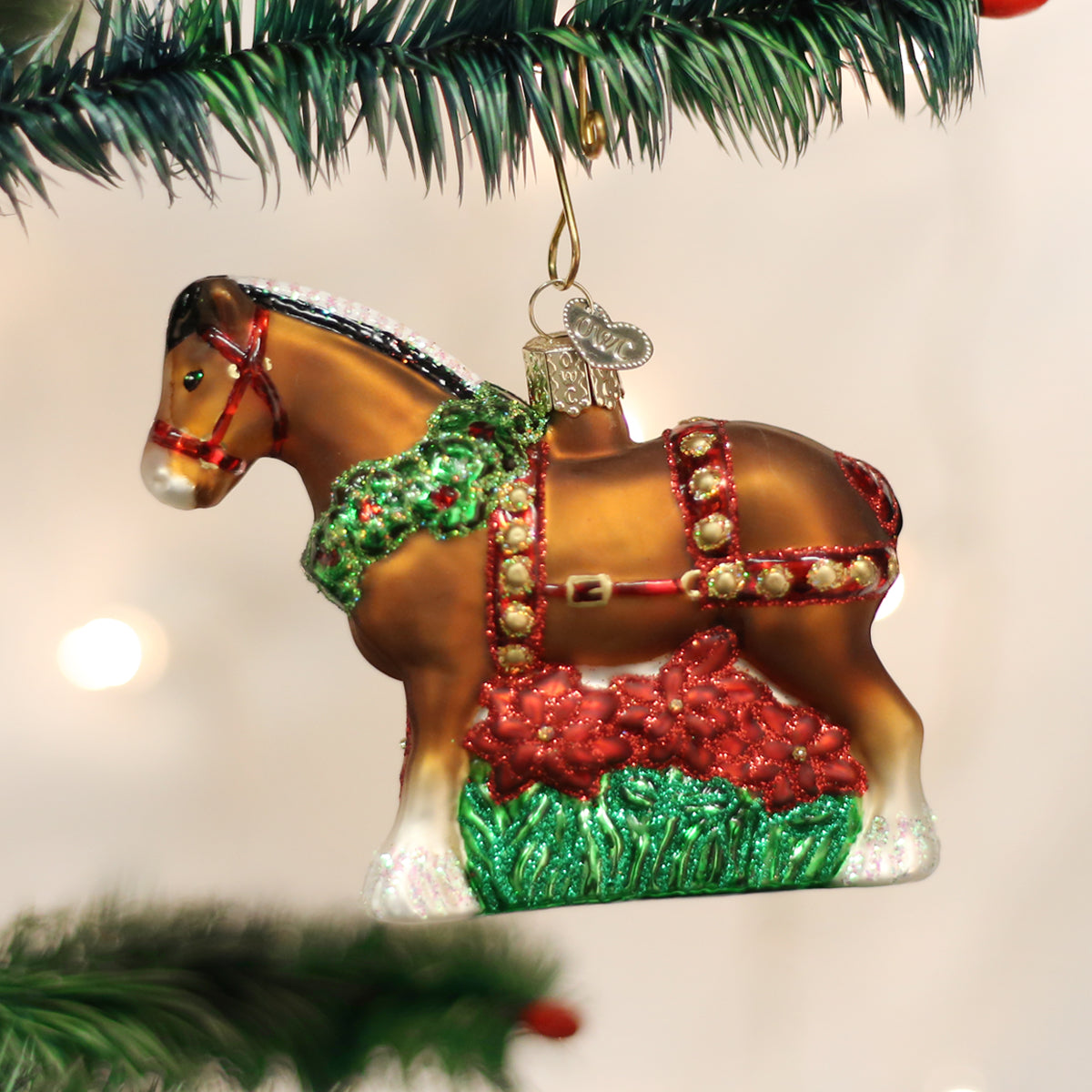 The Holiday Clydesdale Ornament