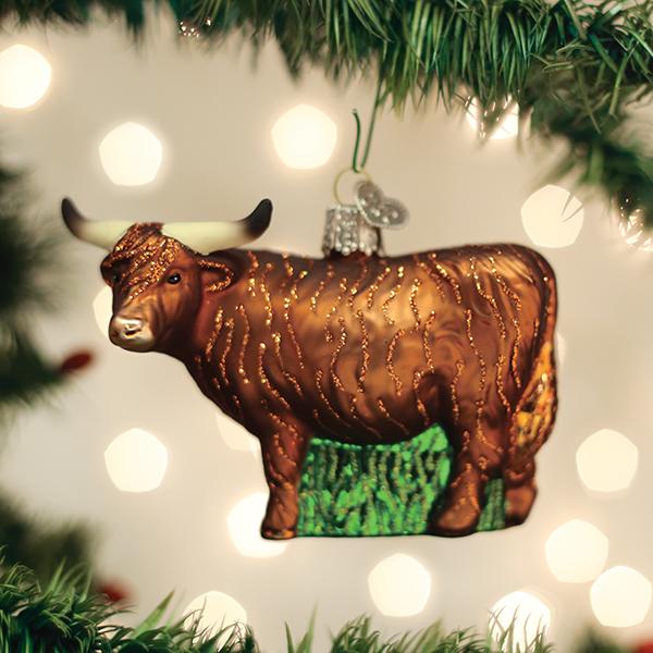 The Highland Cow Christmas Ornament