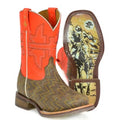 Tin Haul | Neon Thunder / Desert Rider Sole Little & Big Kids Cowboy Boot
