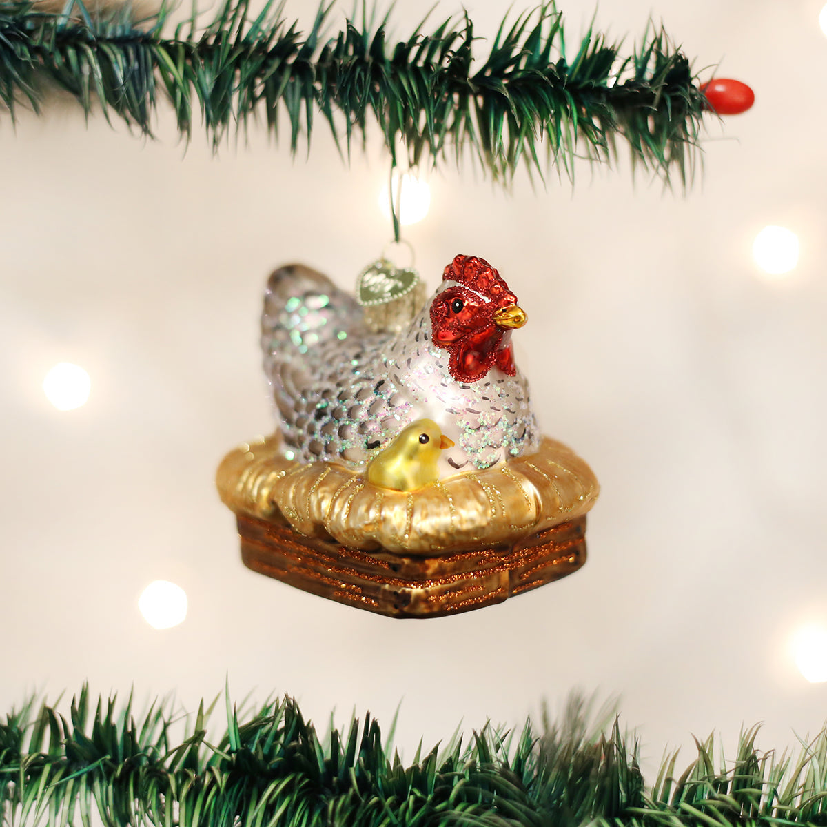 The Hen On Nest Ornament
