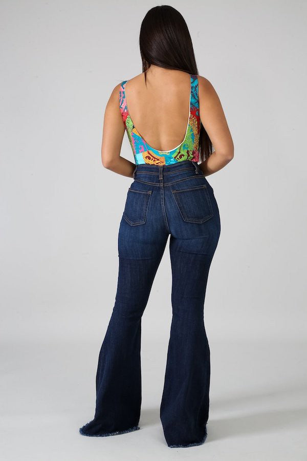 Kara's Button Retro Bell Bottoms