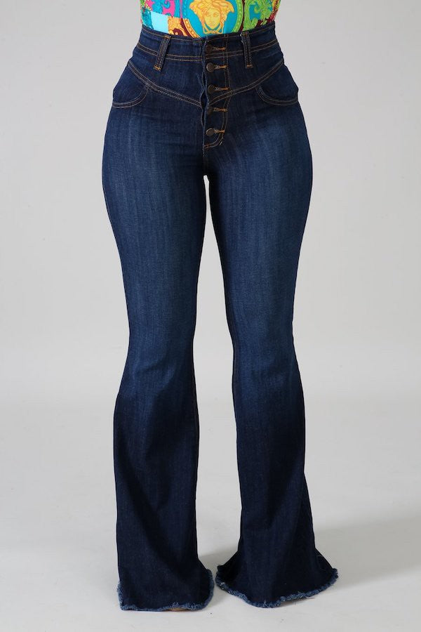 Kara's Button Retro Bell Bottoms