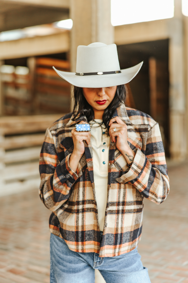 The Hollis Brown Flannel Western Yoke Jacket