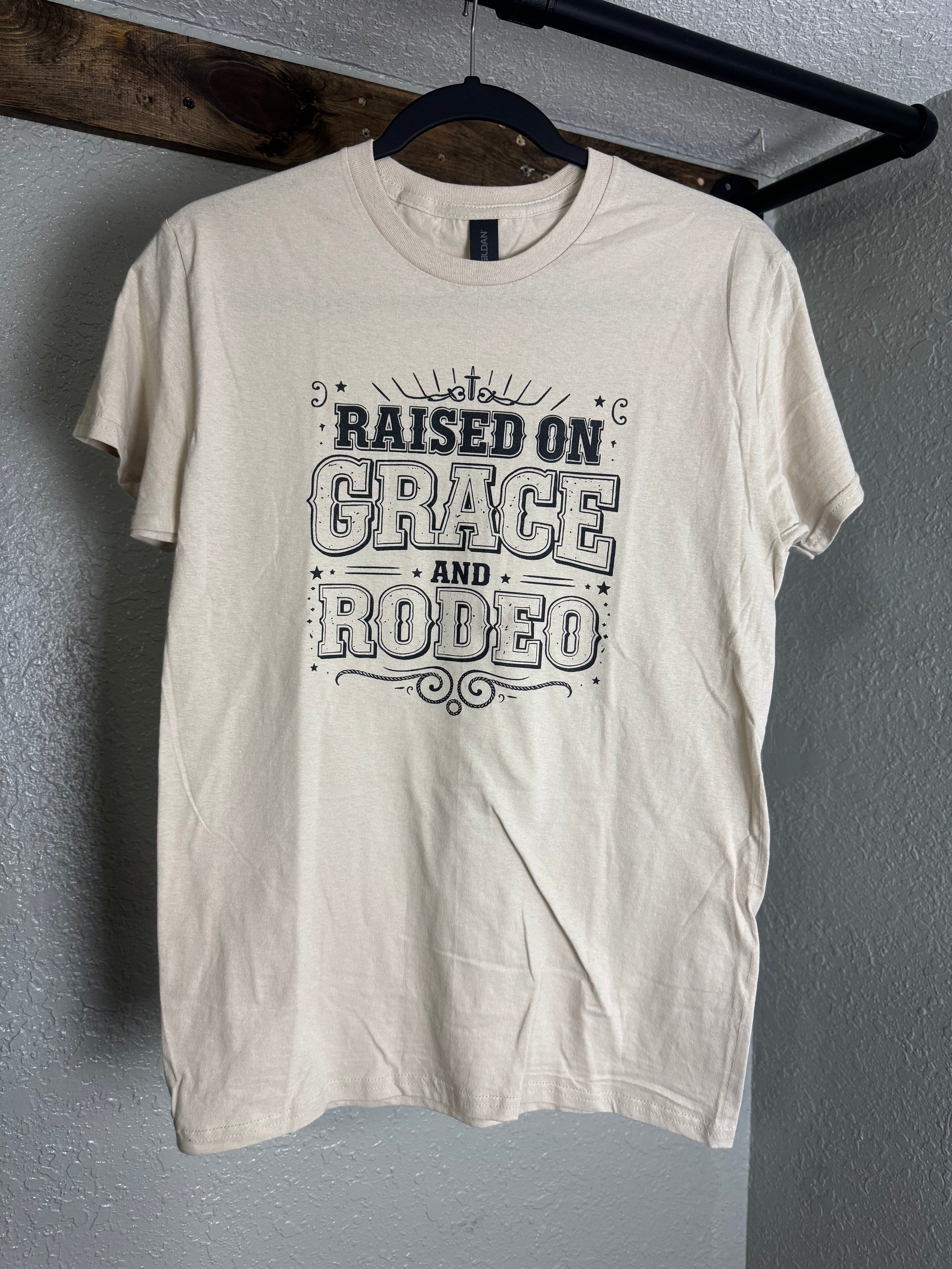 Raised on Grace and Rodeo Tee
