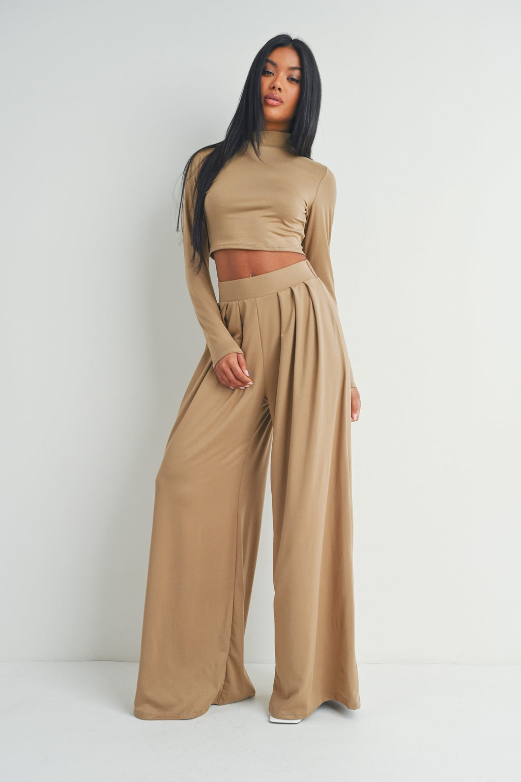 The Catalina Taupe Pant Set