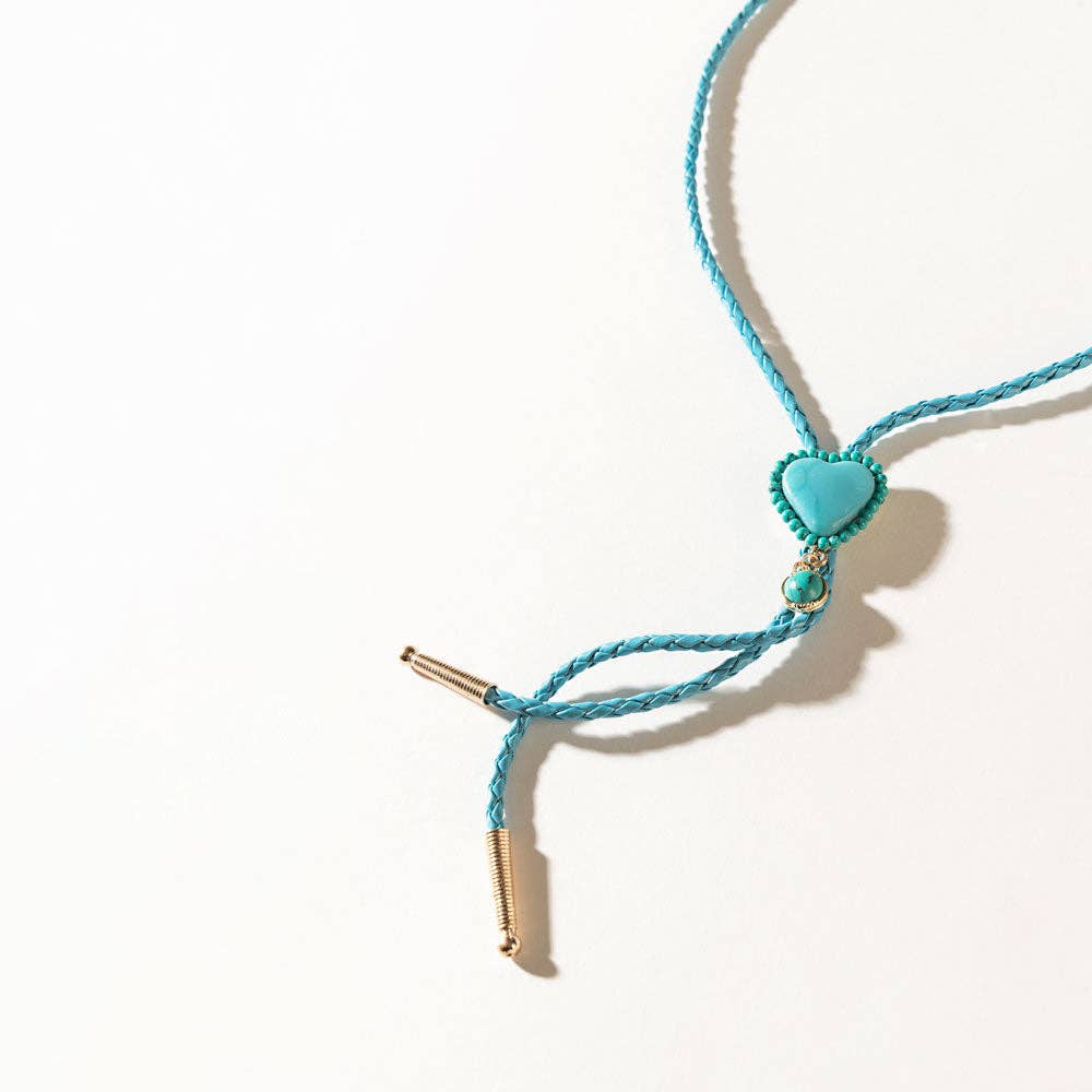 The June at Sundown Necklace in Rodeo Teal