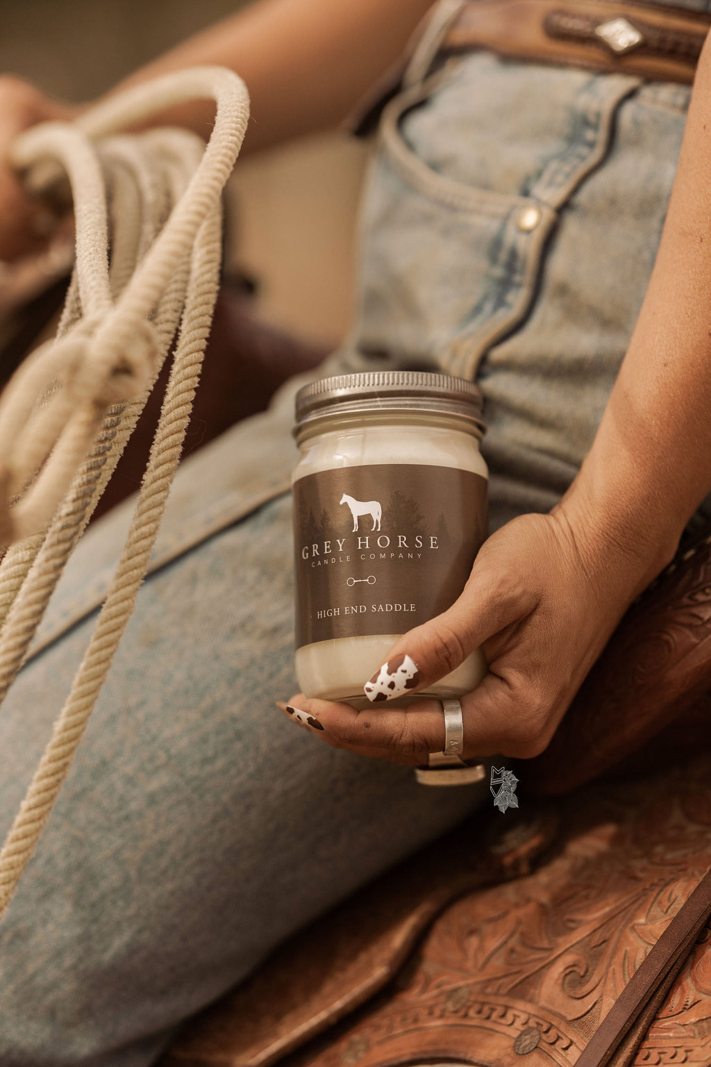 The High End Saddle Candle
