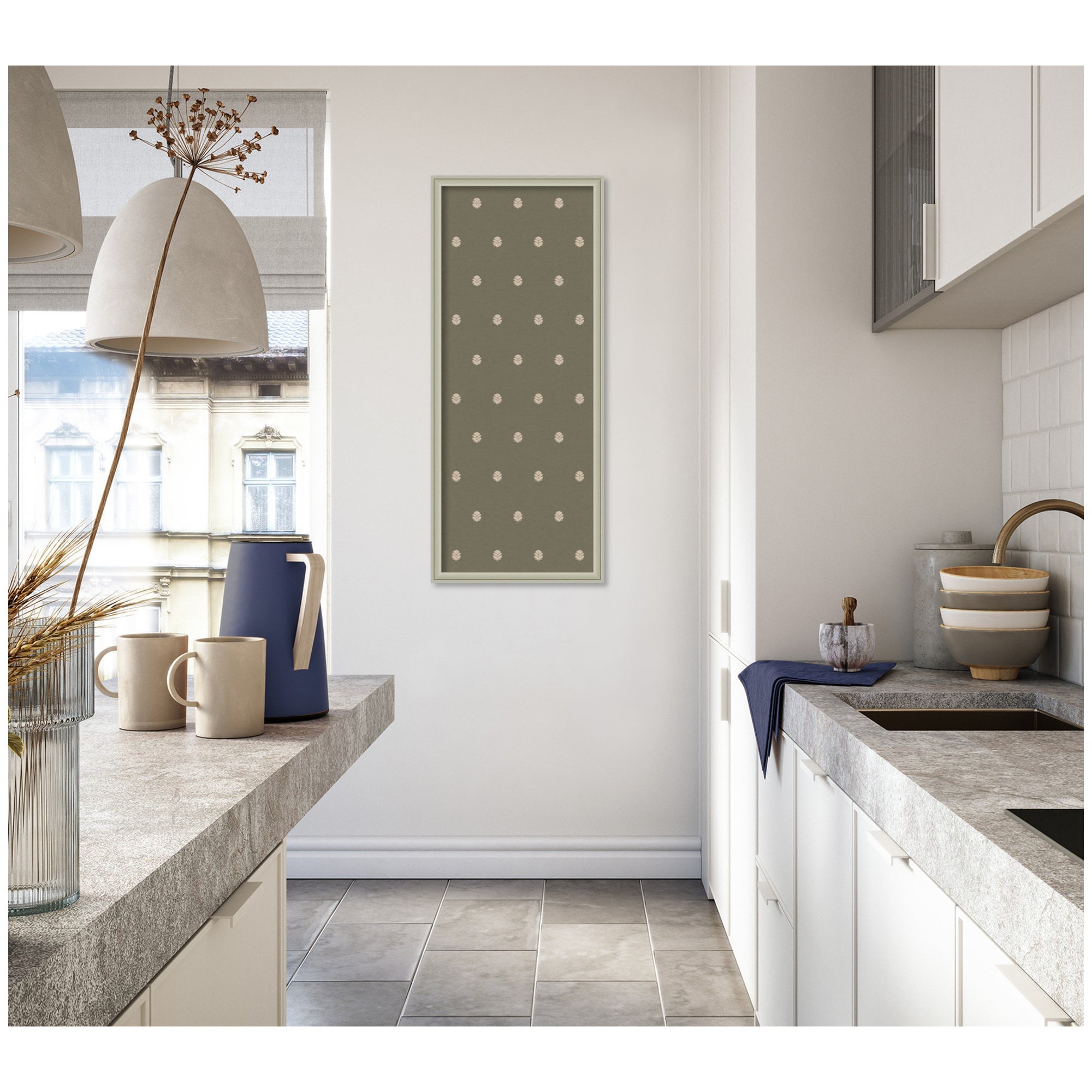 Pinboard | Green Botanical Block Print - Multiple Sizes!