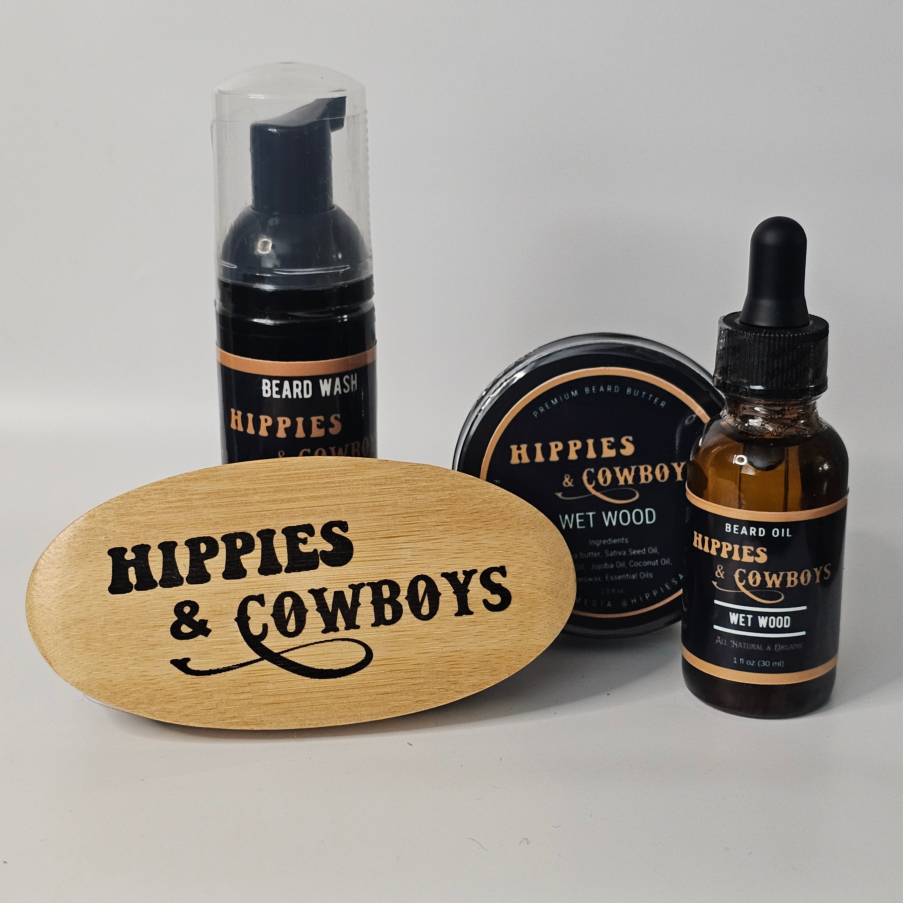Wet Wood Beard Oil | Hippies and Cowboys Beard Care