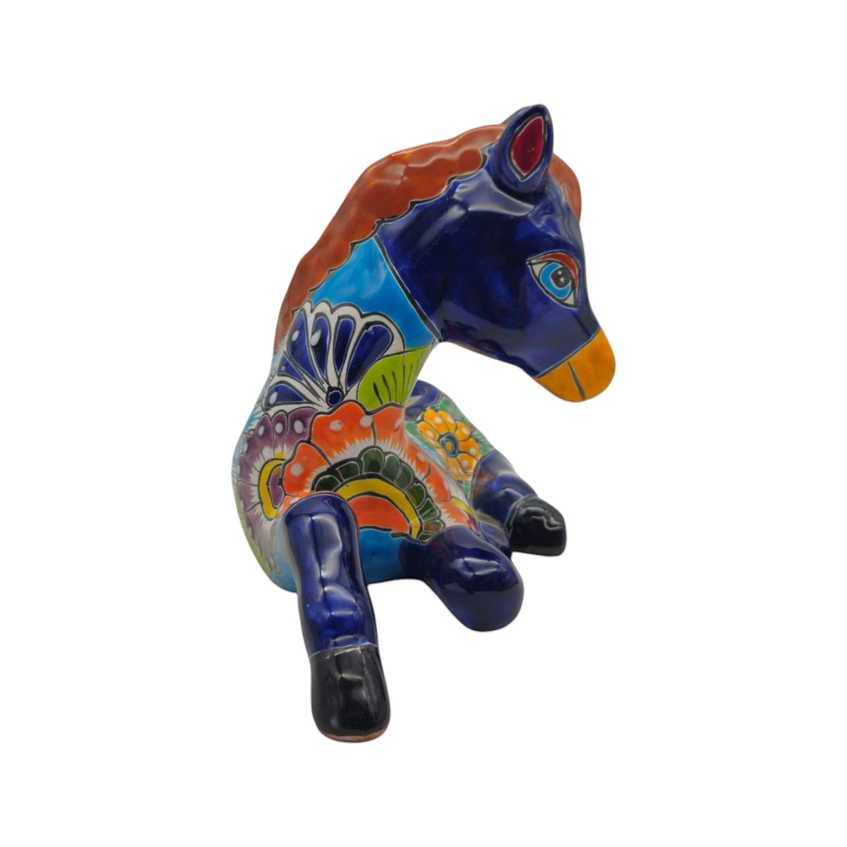 Talavera Horse Planter | Colorful Ceramic Decor