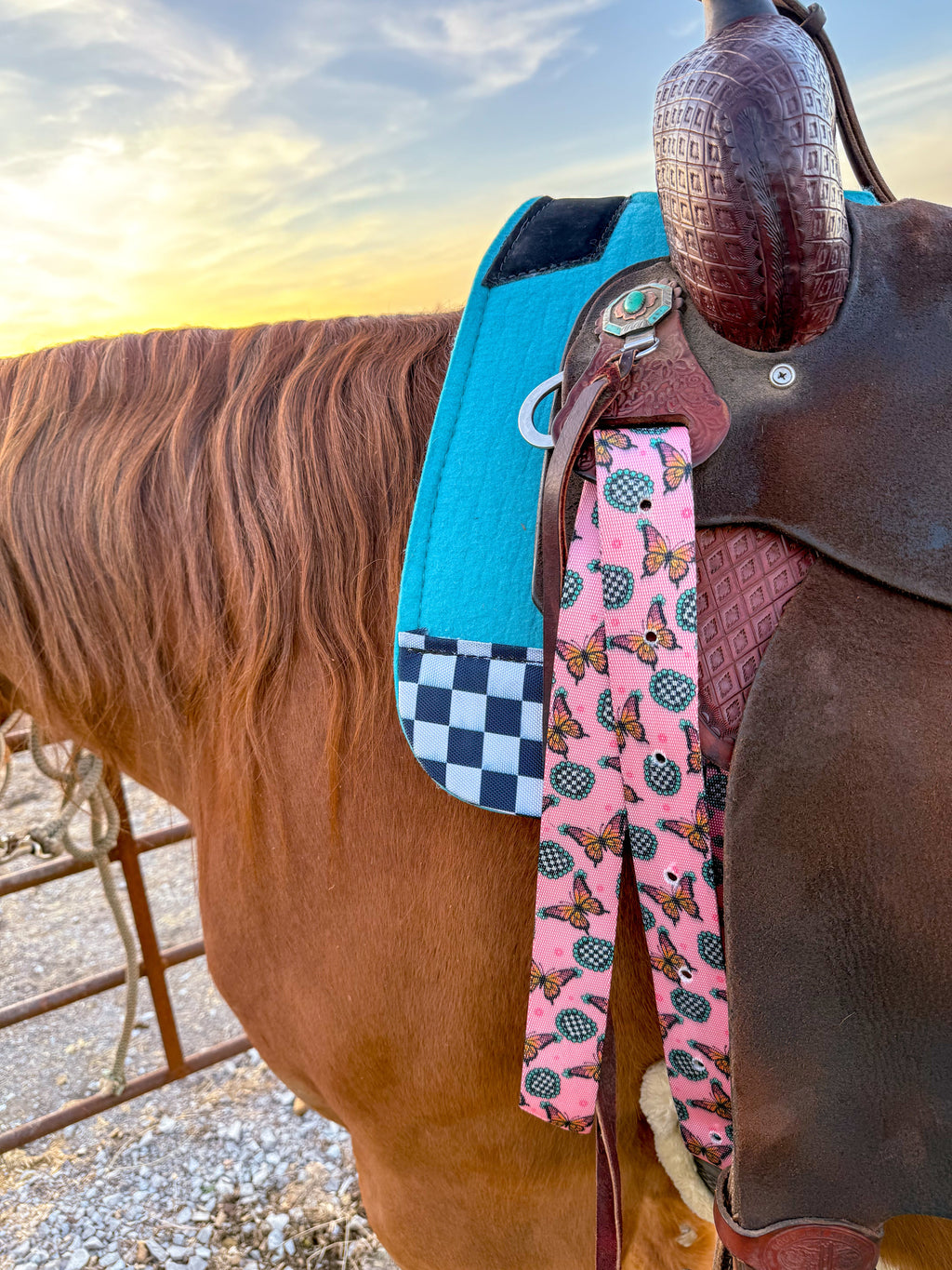 Hustle and Home | Boujee Butterflies Cinch Strap Set