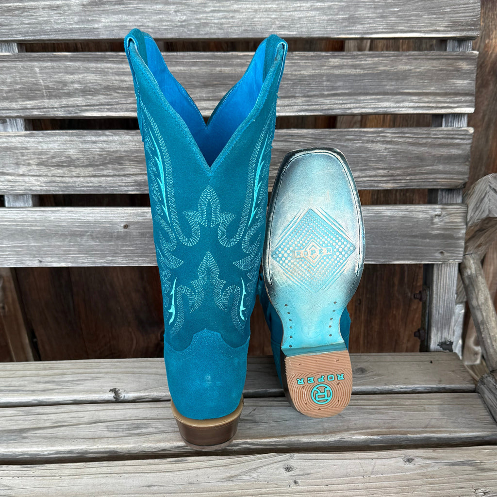 Roper | Turquoise Suede Boot