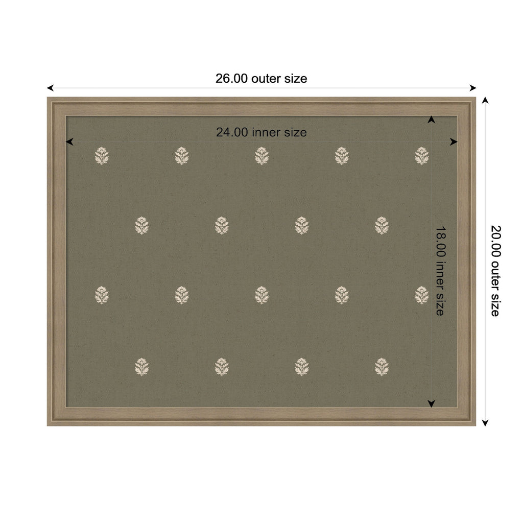 Pinboard | Green Botanical Block Print - Multiple Sizes!