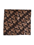 Western Saddle in Arena Brown Silk Scarf Wild Rag