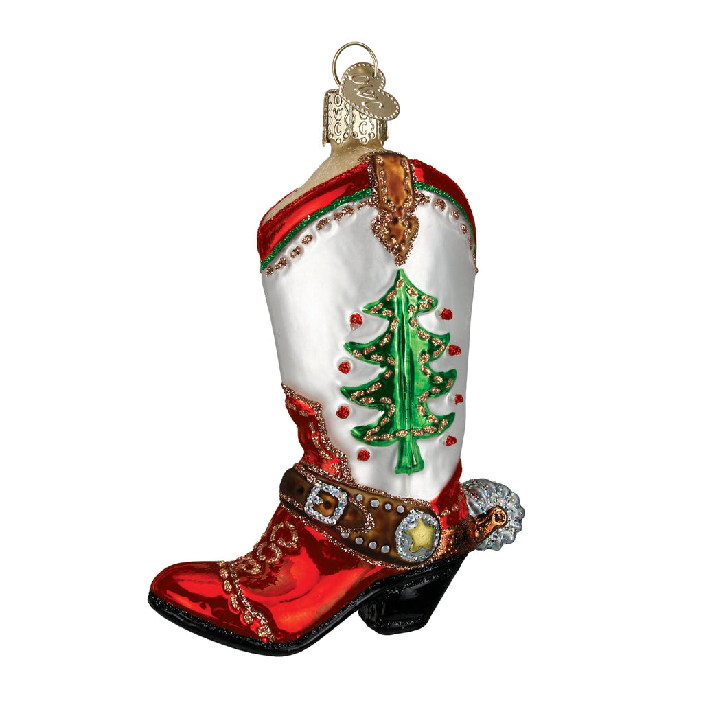 The Christmas Cowboy Boot Ornament
